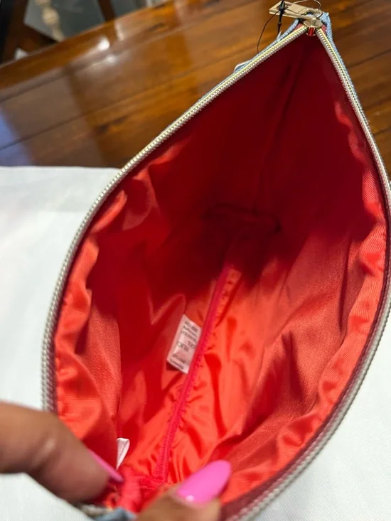 True Religion Brand Jeans Denim Pouch | Large Zip Clutch | NWT | - Picture 7 of 7